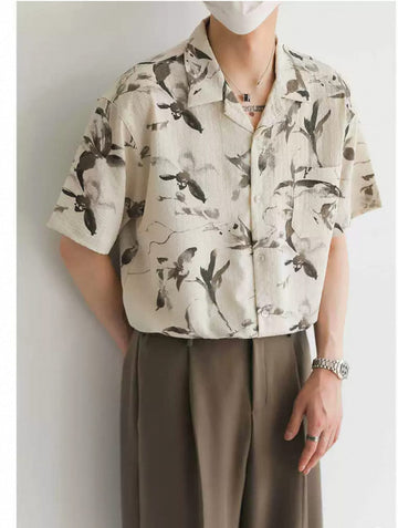 Men's Lightweight Button- Haif Sleeve Shirt