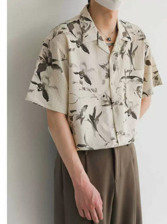 Men's Lightweight Button- Haif Sleeve Shirt